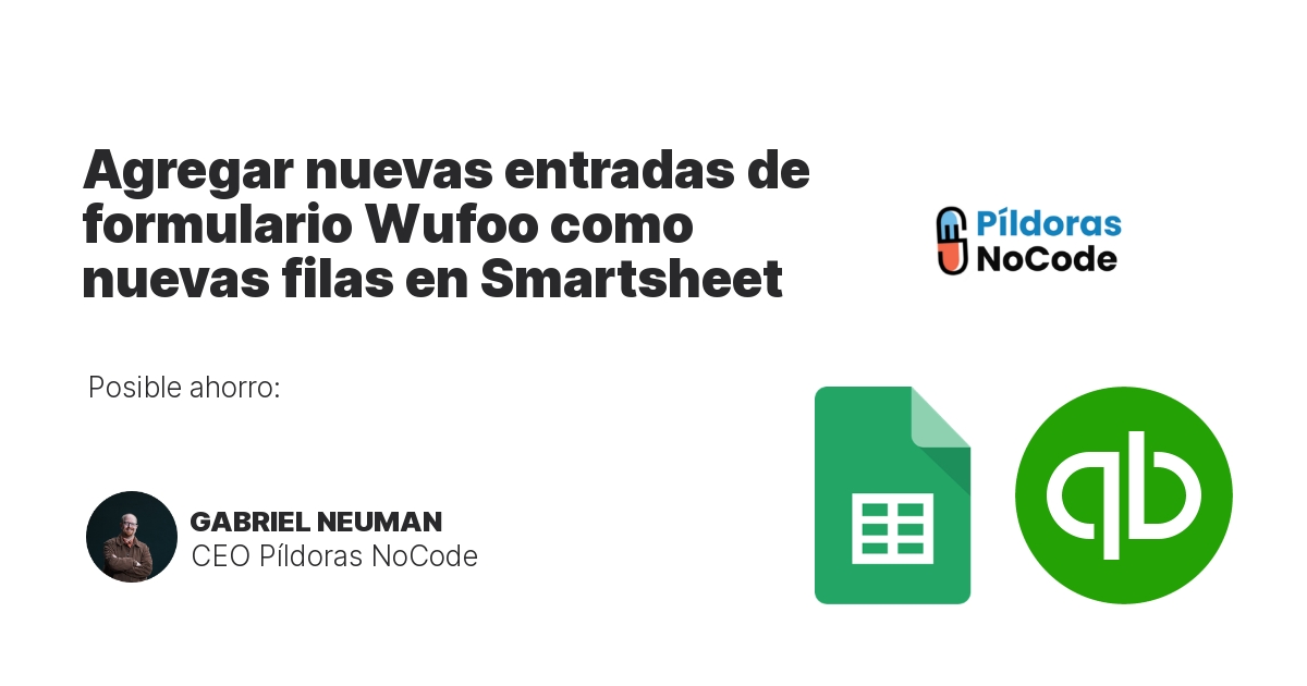 Agregar nuevas entradas de formulario Wufoo como nuevas filas en Smartsheet