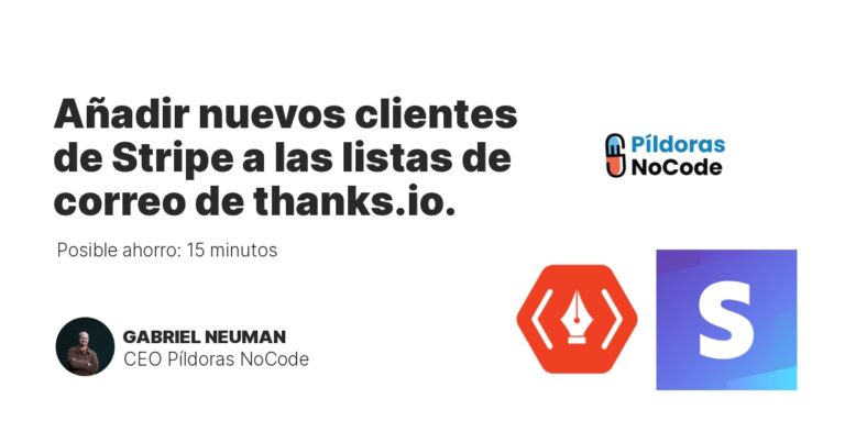 Añadir nuevos clientes de Stripe a las listas de correo de thanks.io.