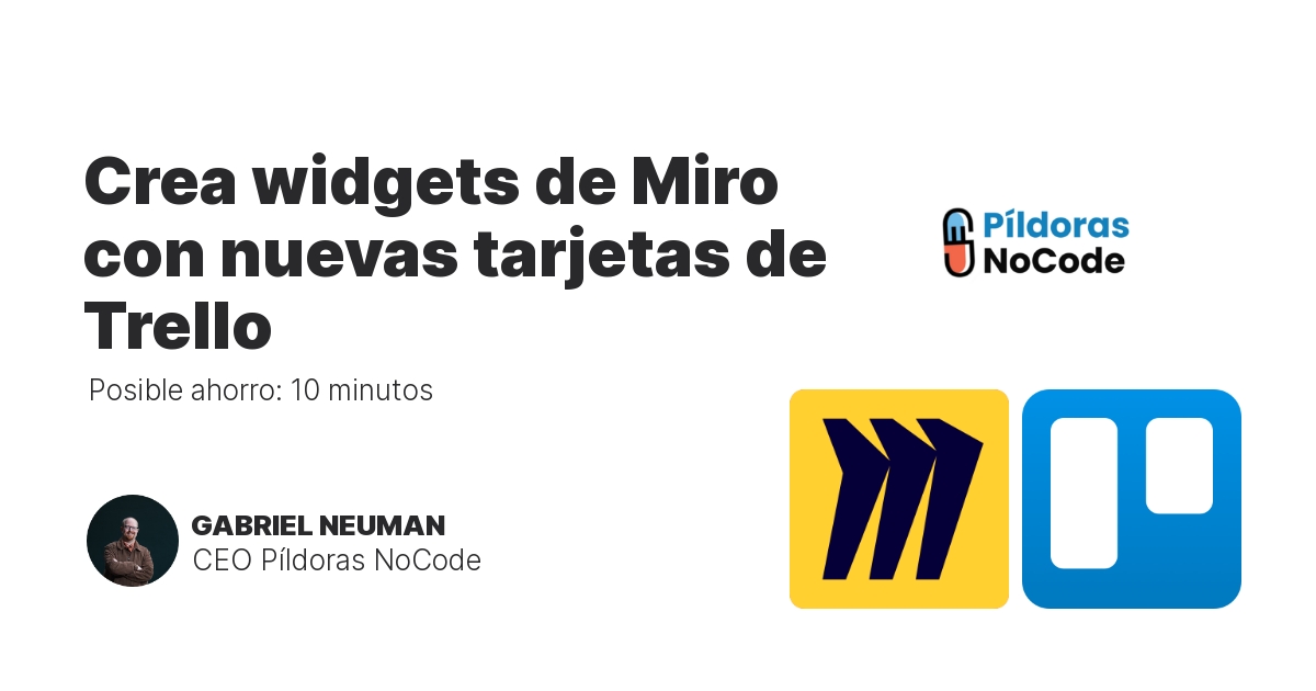 Crea widgets de Miro con nuevas tarjetas de Trello