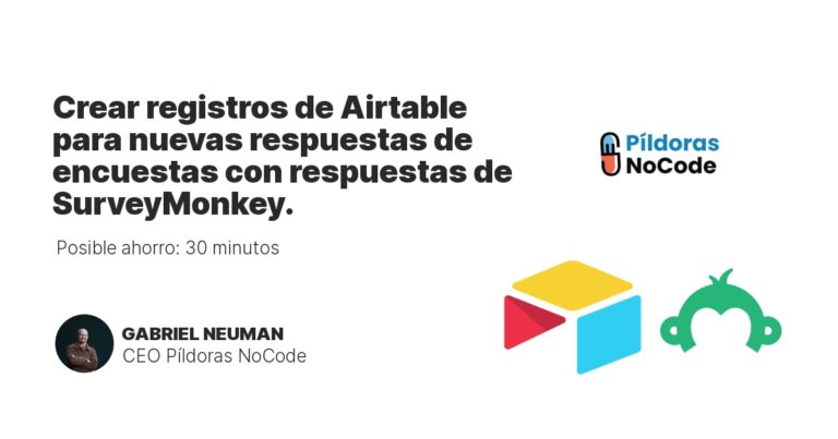 Crear registros de Airtable para nuevas respuestas de encuestas con respuestas de SurveyMonkey.