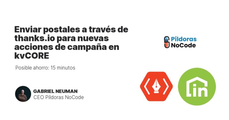 Enviar postales a través de thanks.io para nuevas acciones de campaña en kvCORE