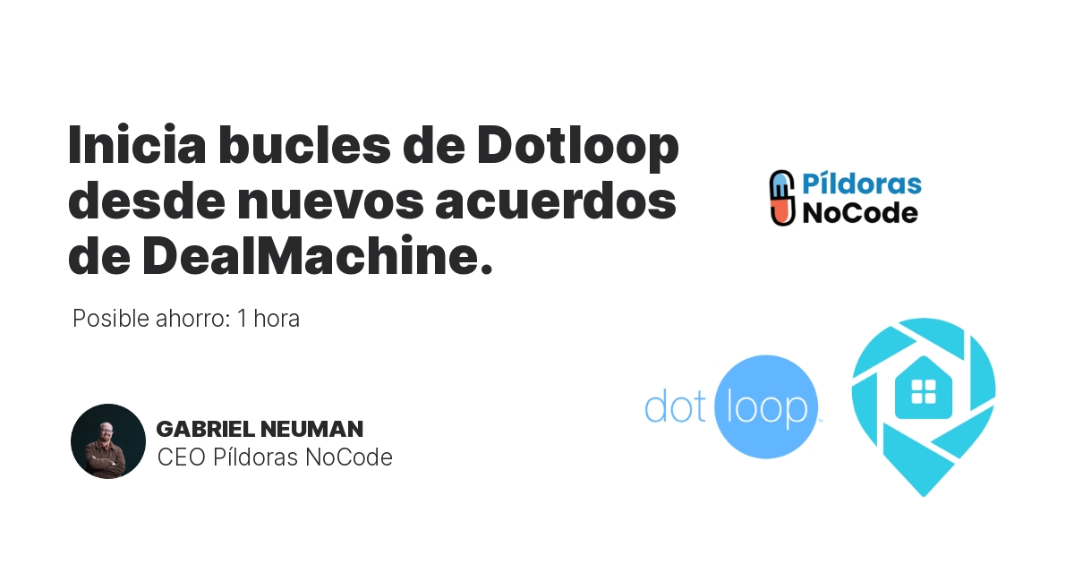 Inicia bucles de Dotloop desde nuevos acuerdos de DealMachine.