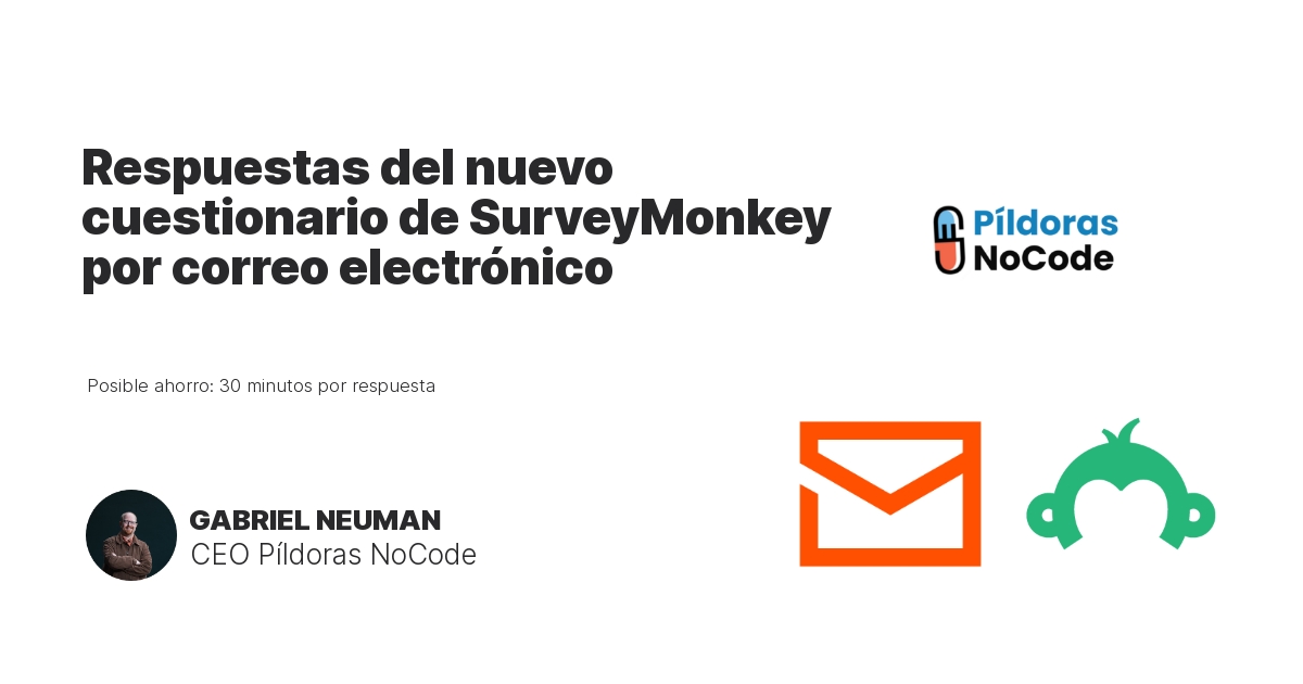 Respuestas del nuevo cuestionario de SurveyMonkey por correo electrónico